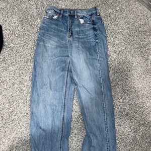 American eagle baggy jeans medium wash